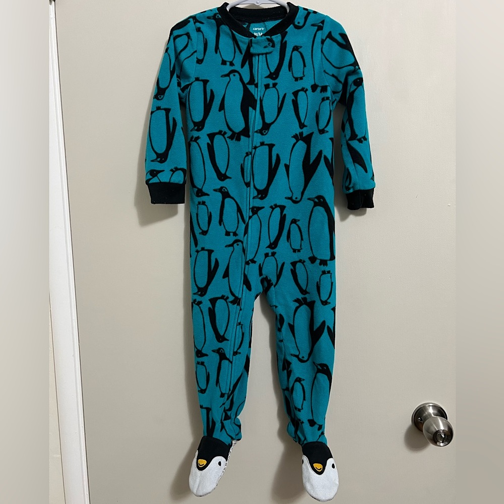Used Penguin Footie Pajamas 3T